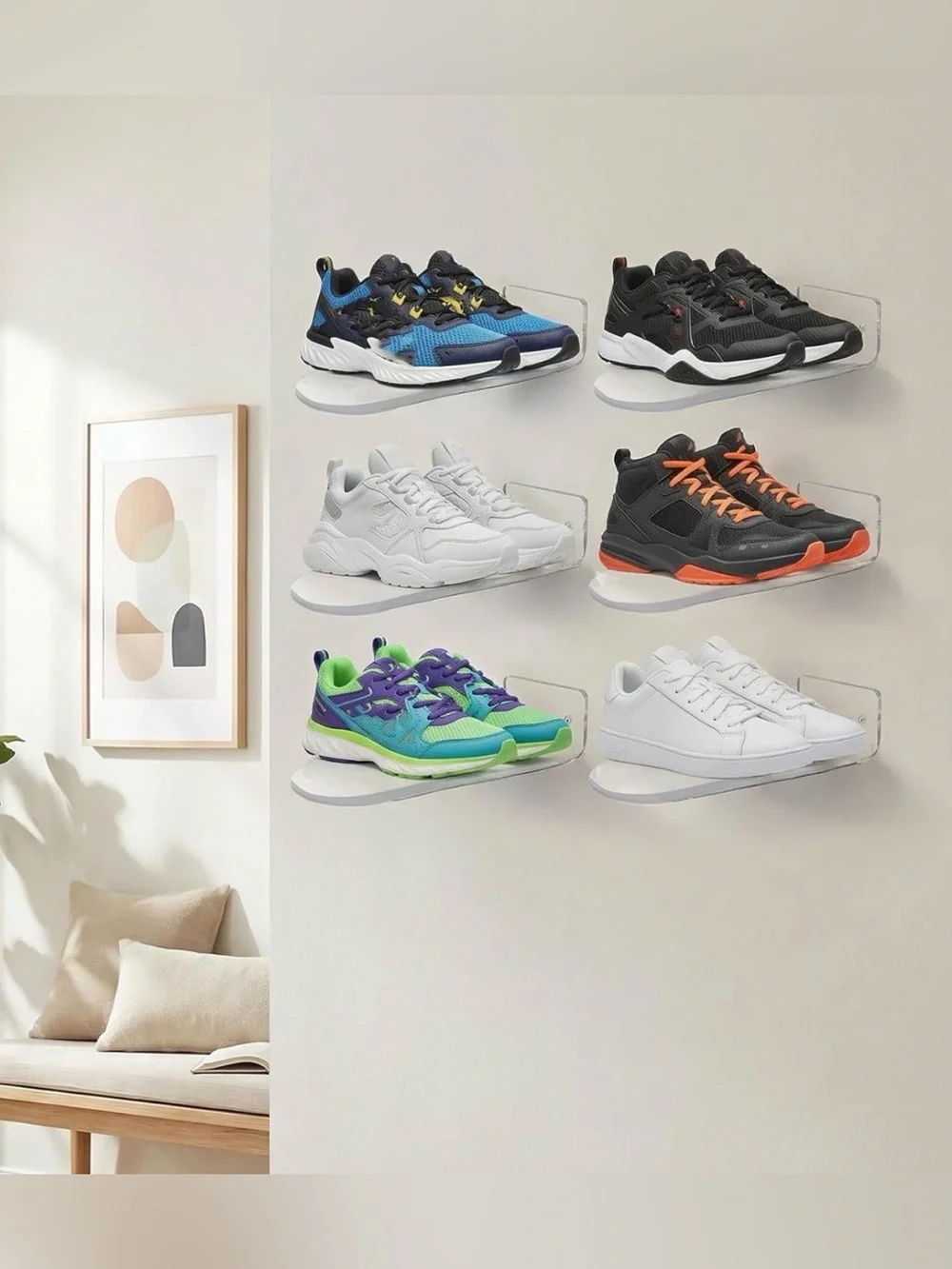 Acrylic Shoe Sneaker Display Stands for Wall